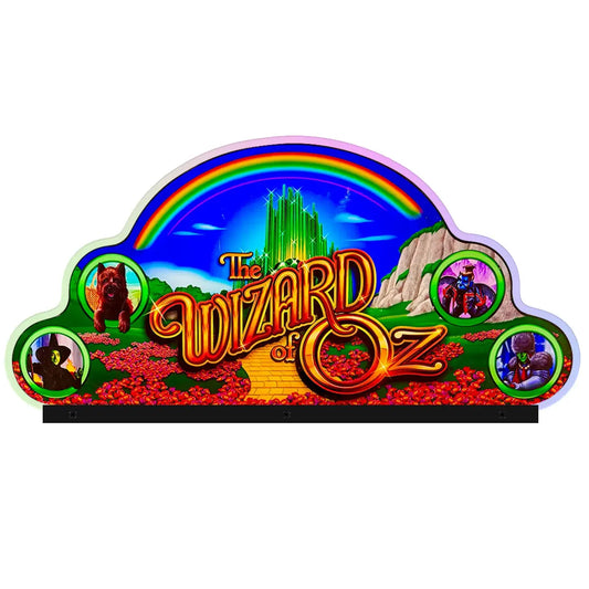 The Wizard of Oz Topper Acrylic RGB LED Topper, for Pinball Machine, Pinball Topper FYLZGO Signs