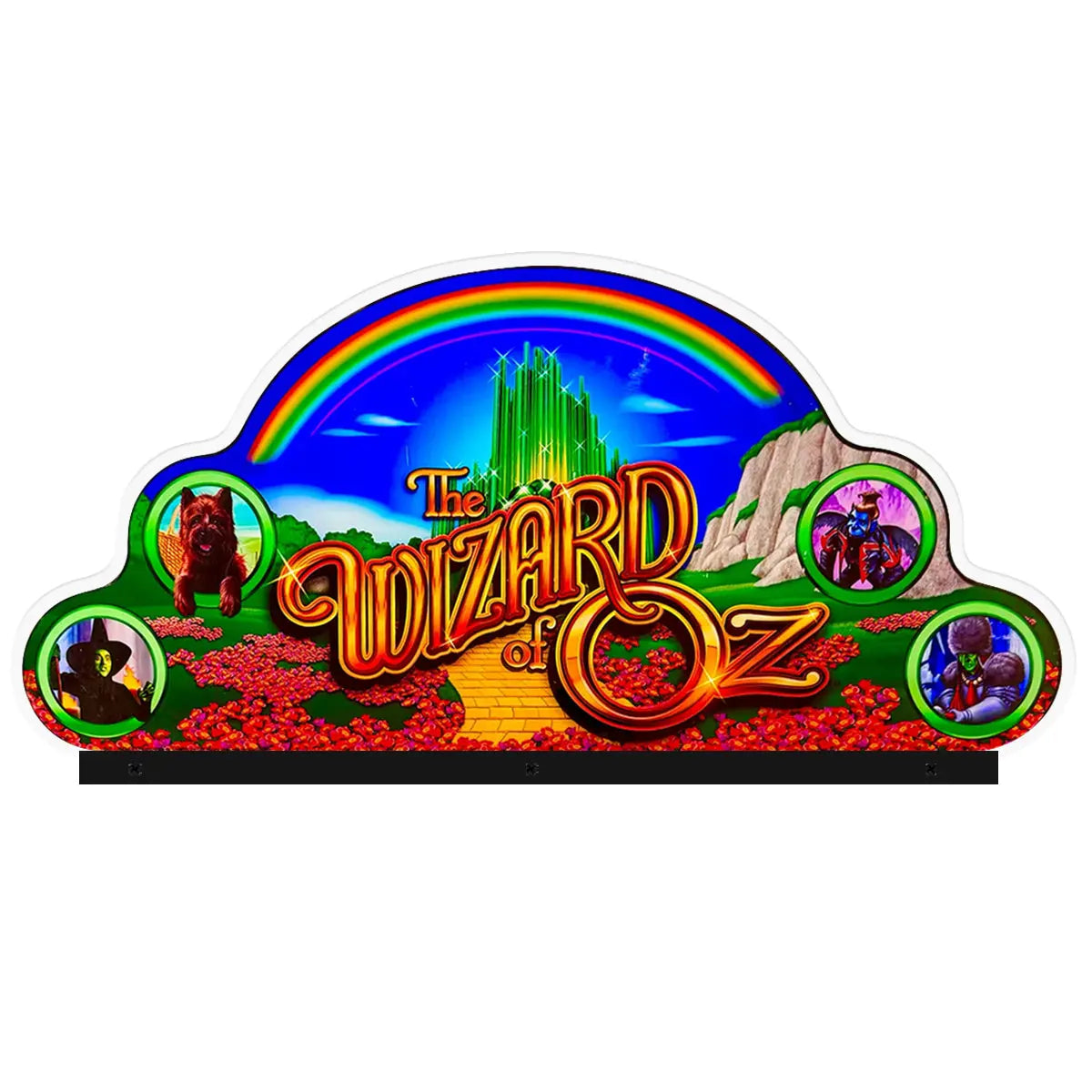 The Wizard of Oz Topper Acrylic RGB LED Topper, for Pinball Machine, Pinball Topper FYLZGO Signs