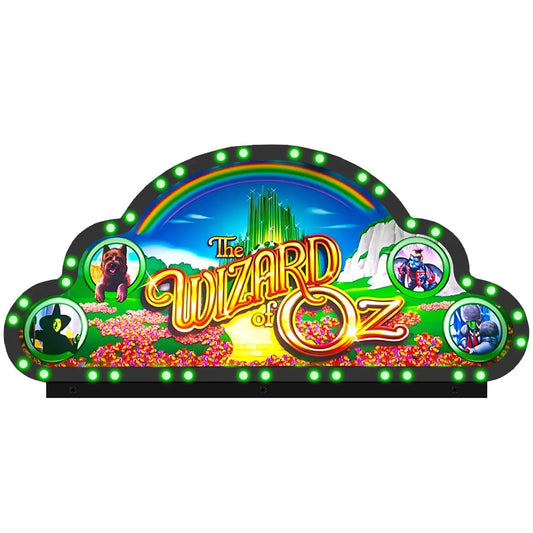 The Wizard of Oz Topper Acrylic RGB LED Topper, for Pinball Machine, Pinball Topper FYLZGO Signs