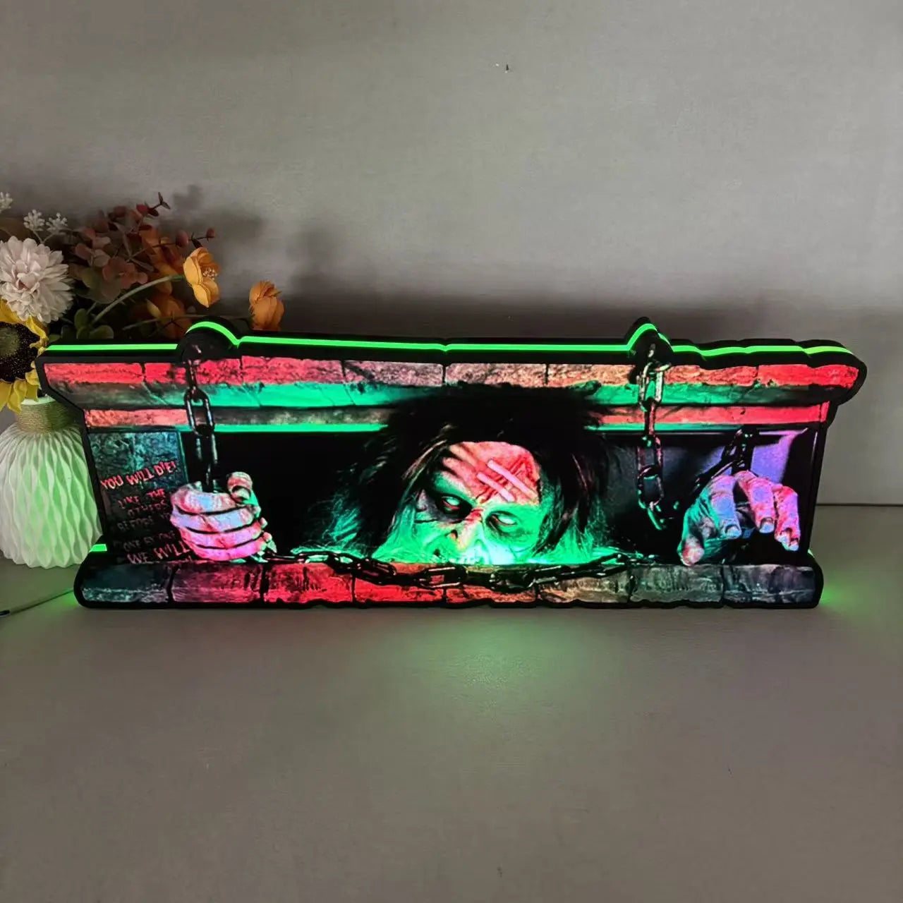 Evil Dead Pinball Topper LED Lightbox, For Spooky Pinball Mahicne, 3D Printed Lightbox Rock Your Game FYLZGO Signs