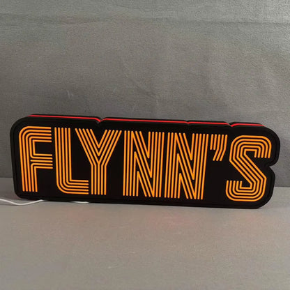 Flynn's Arcade LED Sign, Great Nostalgic Decoration, Fully Dimmable & Powered by USB FYLZGO Signs