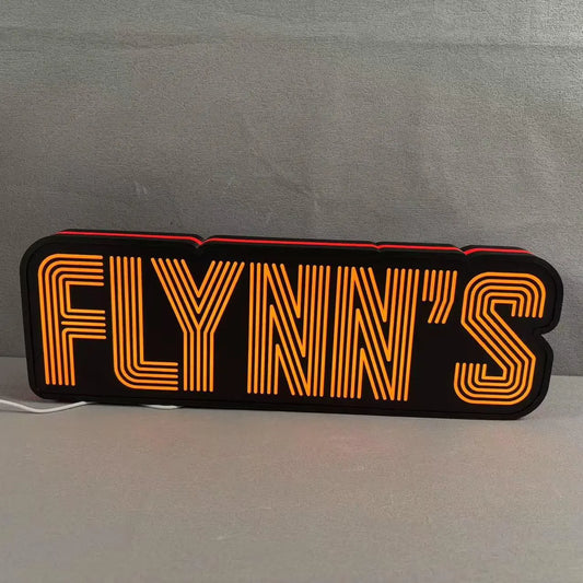 Flynn's Arcade LED Sign, Great Nostalgic Decoration, Fully Dimmable & Powered by USB FYLZGO Signs