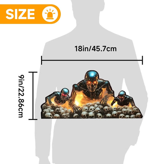 Terminator 2 Pinball Topper LED Lightbox, 3D Printed Lightbox Rock Your Game FYLZGO Signs