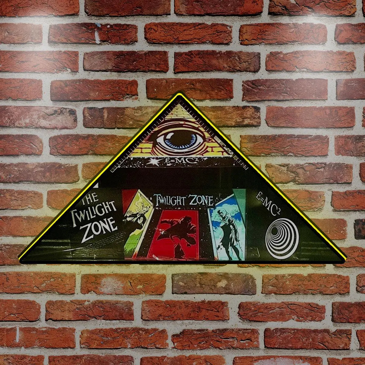 Twilight Zone Topper Pyramid Encased Pinball Topper LED Lightbox FYLZGO Signs