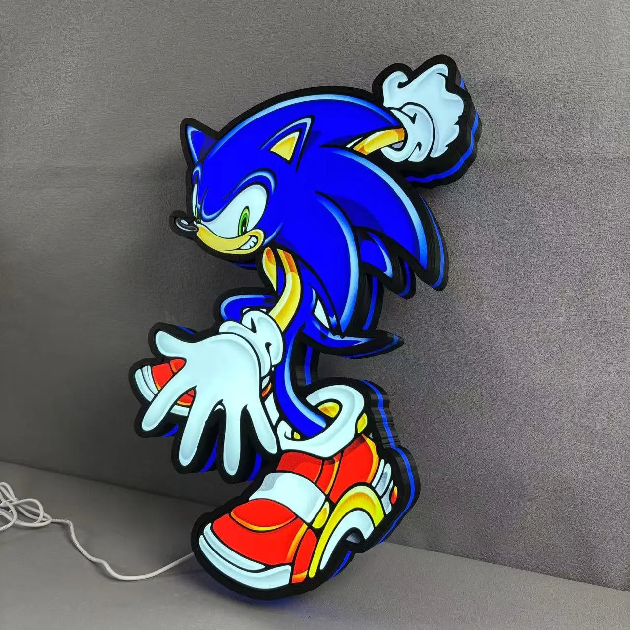 Sonic the Hedgehog SEGA Logo 3D LED Light Box FYLZGO Signs