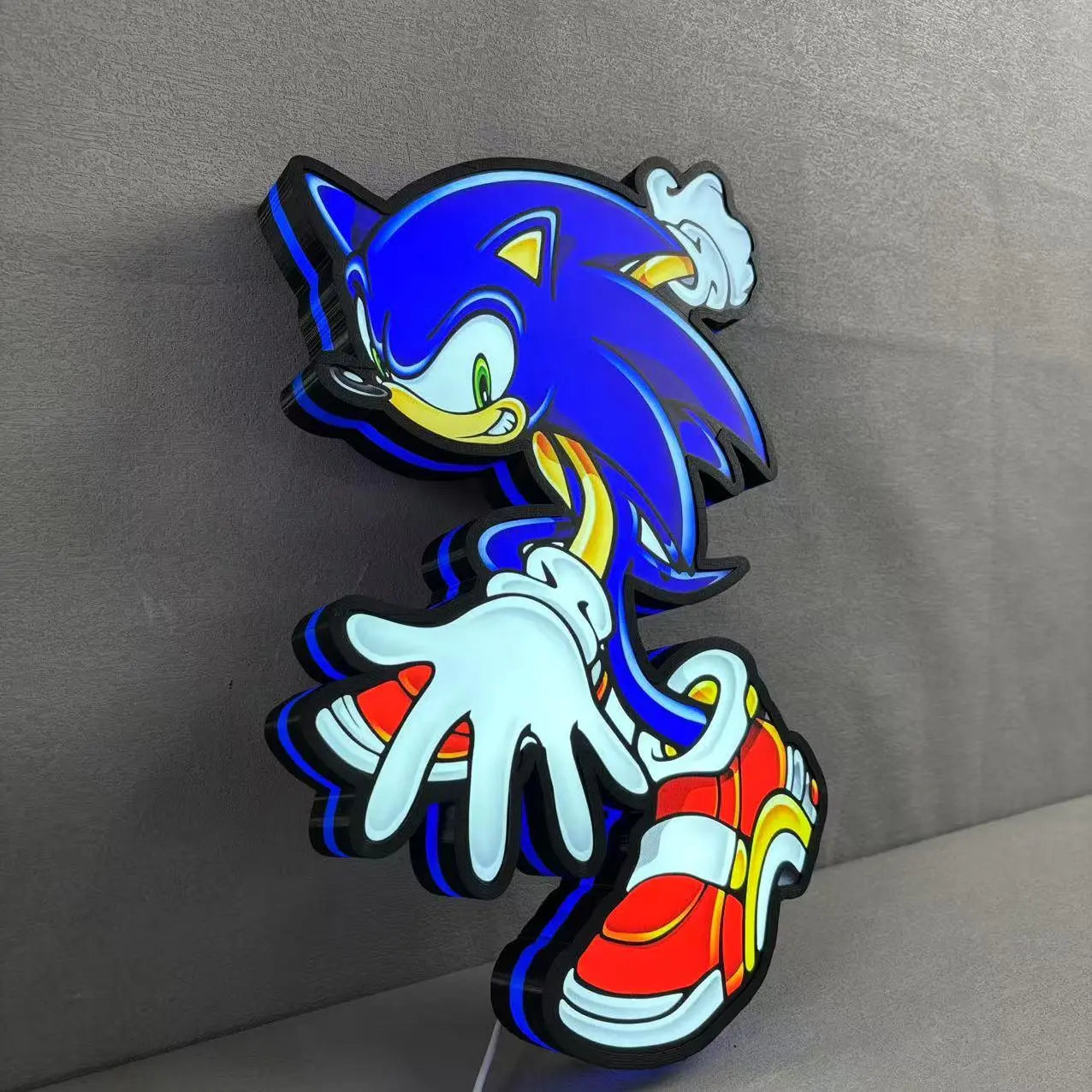 Sonic the Hedgehog SEGA Logo 3D LED Light Box FYLZGO Signs