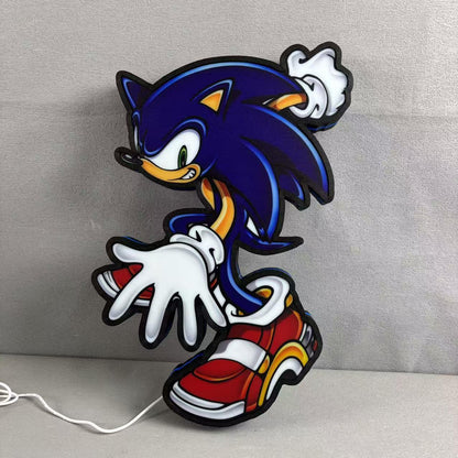 Sonic the Hedgehog SEGA Logo 3D LED Light Box FYLZGO Signs