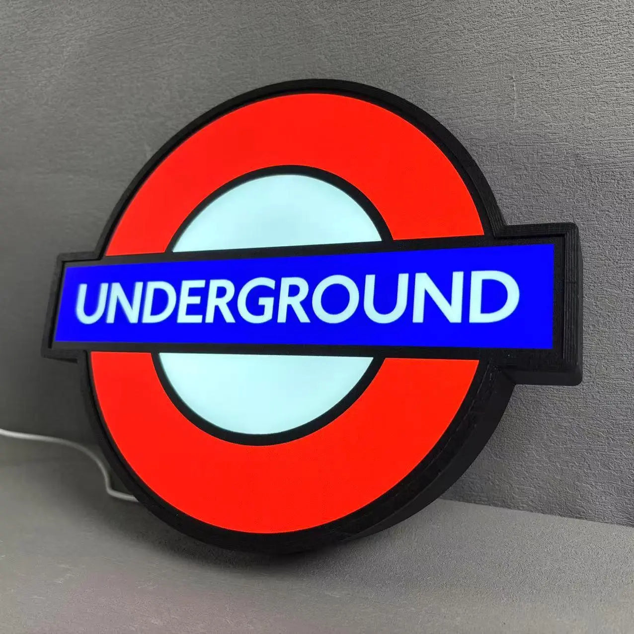 Underground Sign Lightbox - Living Room table light, Bedside Nightlight, desk light, London LED light, Man Cave light FYLZGO Signs