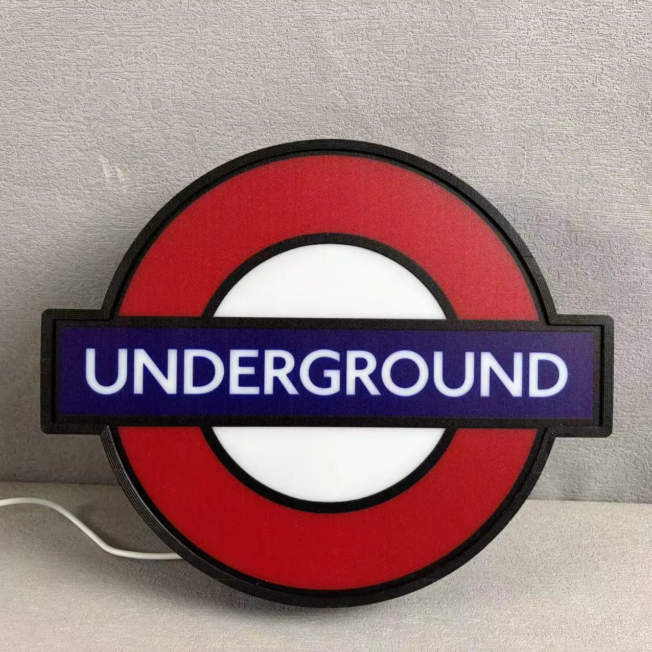 Underground Sign Lightbox - Living Room table light, Bedside Nightlight, desk light, London LED light, Man Cave light FYLZGO Signs