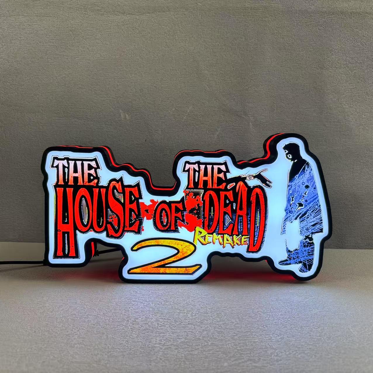 Gaming House Of The Dead Logo LED Nightlight Gift 3D Print Desktop Lightbox FYLZGO Signs