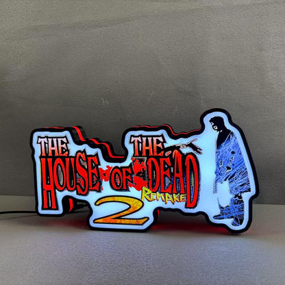 Gaming House Of The Dead Logo LED Nightlight Gift 3D Print Desktop Lightbox FYLZGO Signs