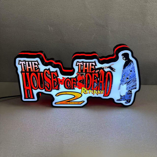 Gaming House Of The Dead Logo LED Nightlight Gift 3D Print Desktop Lightbox FYLZGO Signs