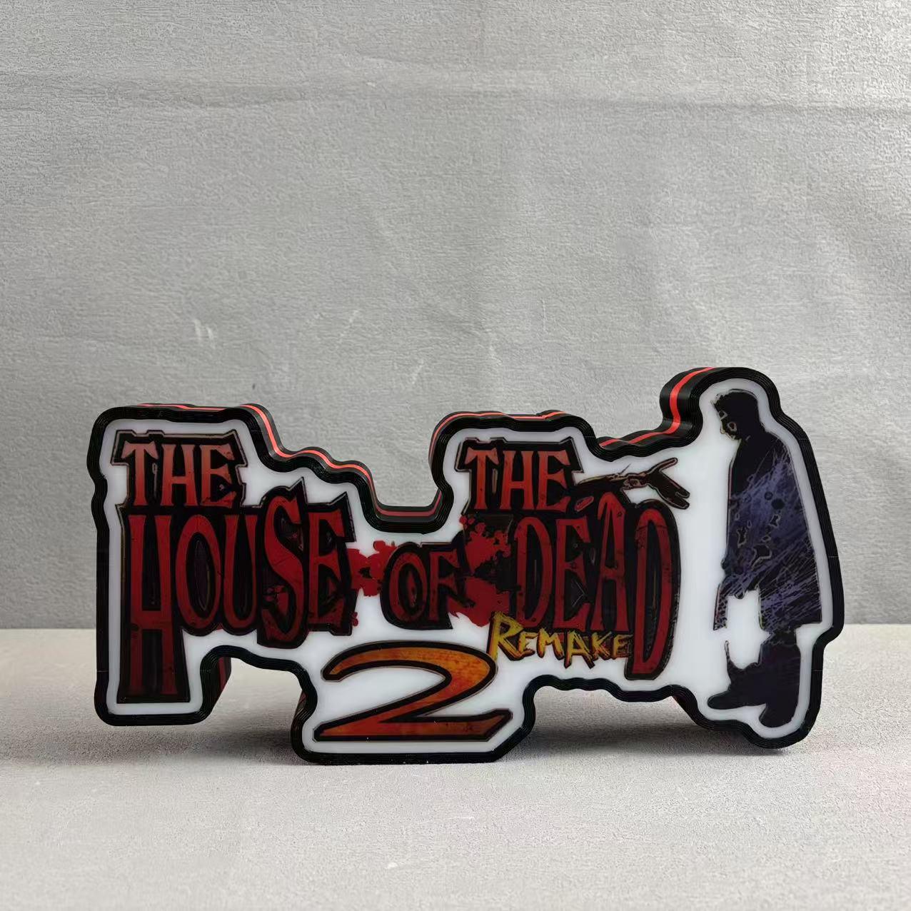 Gaming House Of The Dead Logo LED Nightlight Gift 3D Print Desktop Lightbox FYLZGO Signs