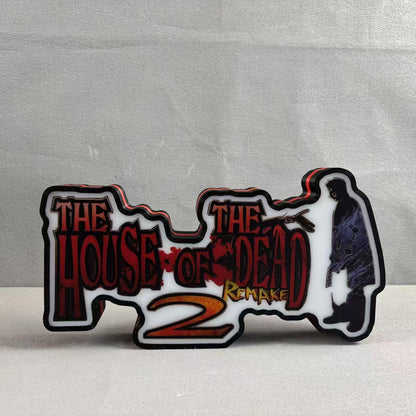 Gaming House Of The Dead Logo LED Nightlight Gift 3D Print Desktop Lightbox FYLZGO Signs