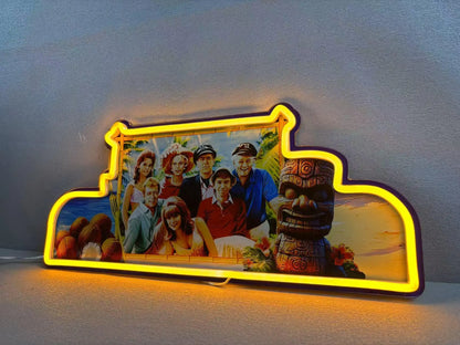 Bally Gilligan's Island Pinball Topper LED Lightbox, 3D Printed Lightbox Rock Your Game FYLZGO Signs