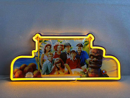 Bally Gilligan's Island Pinball Topper LED Lightbox, 3D Printed Lightbox Rock Your Game FYLZGO Signs