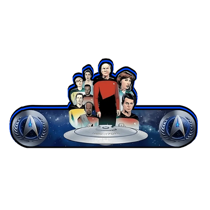 Star Trek The Next Generation Pinball Topper Led Lightbox, USB plug Dimmer, Pinball Arcade Decor, Perfect for Game Room or Pinball Machine FYLZGO Signs