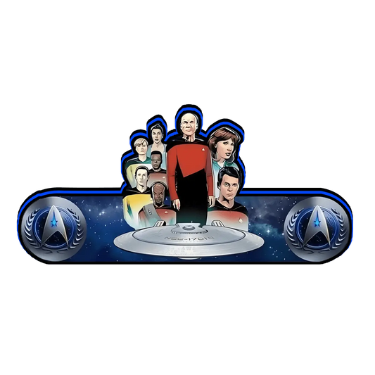 Star Trek The Next Generation Pinball Topper Led Lightbox, USB plug Dimmer, Pinball Arcade Decor, Perfect for Game Room or Pinball Machine FYLZGO Signs