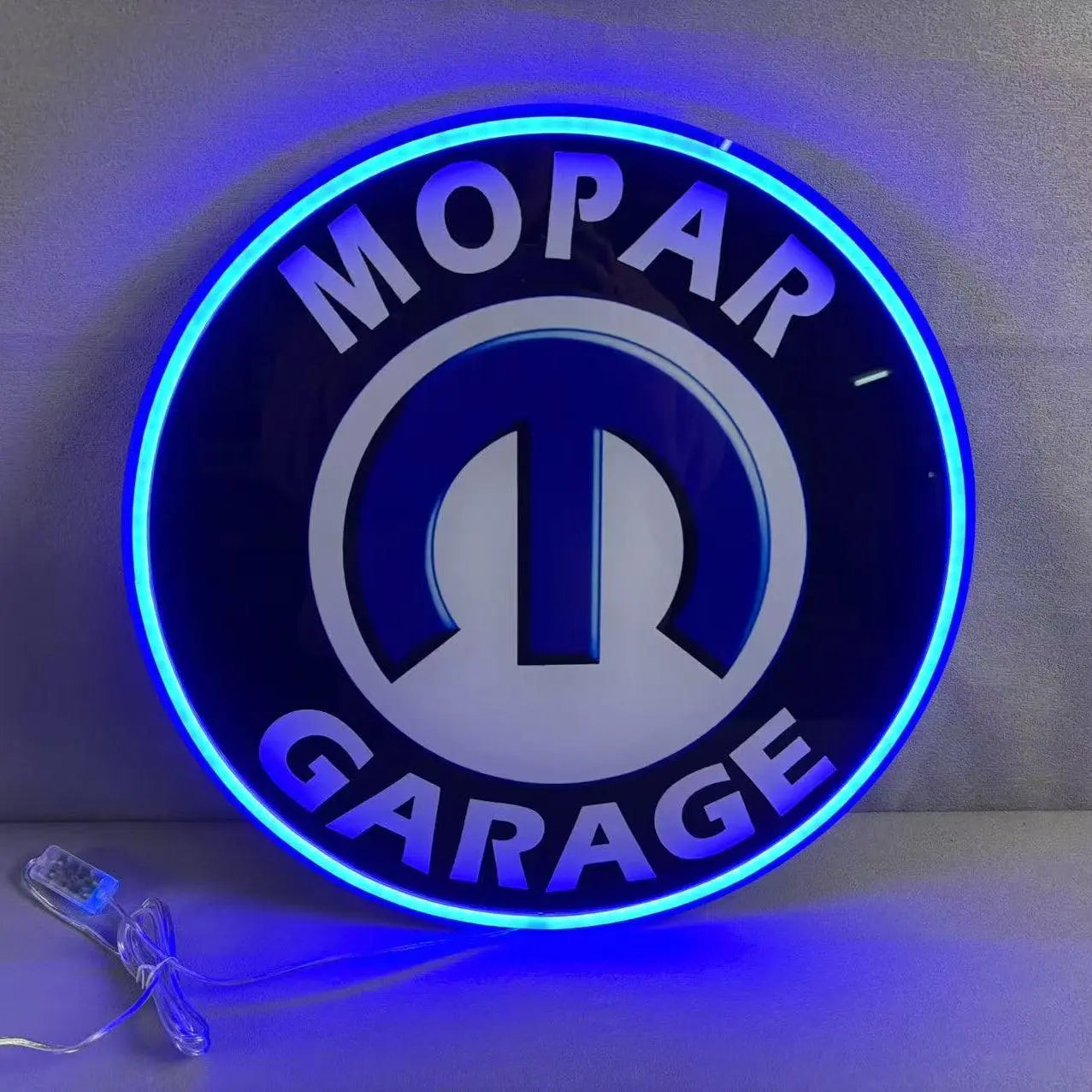 Design inspired 18" dodge Mopar garage hemi LED neon Sign with blue light FYLZGO Signs