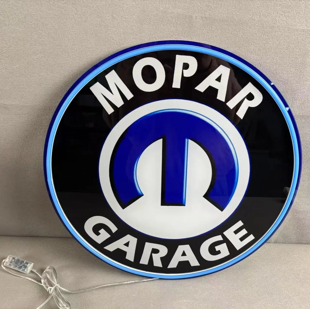 Design inspired 18" dodge Mopar garage hemi LED neon Sign with blue light FYLZGO Signs