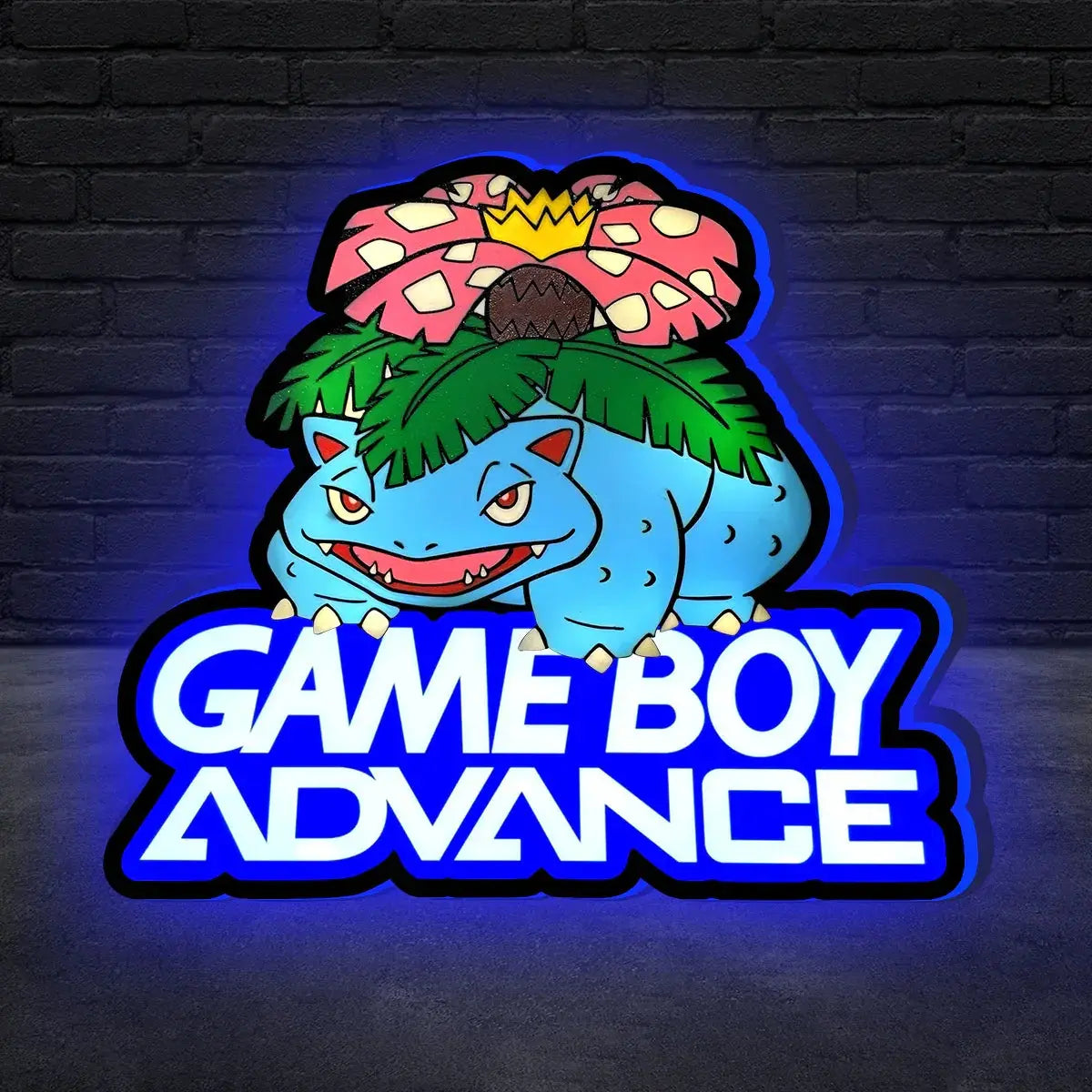 Gameboy Advance Pokemon Leaf Green Cartridge Nintendo LED Light Box, Perfect for Game Room FYLZGO Signs