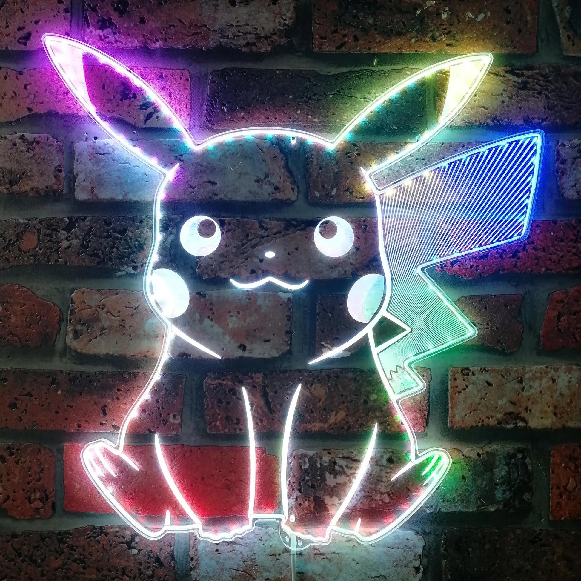 Pikachu Pokemom Dynamic RGB Edge Lit LED Sign FYLZGO Signs