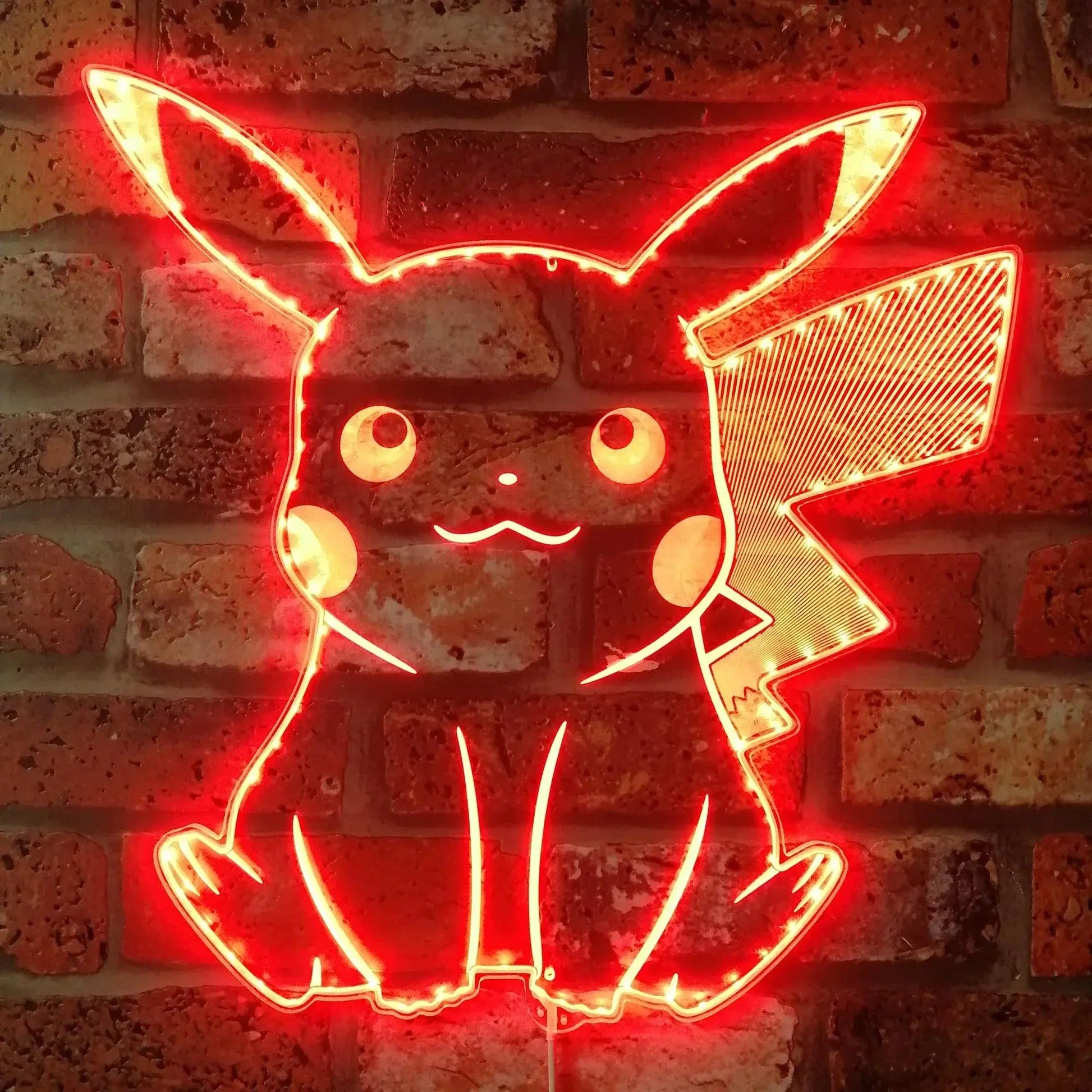 Pikachu Pokemom Dynamic RGB Edge Lit LED Sign FYLZGO Signs