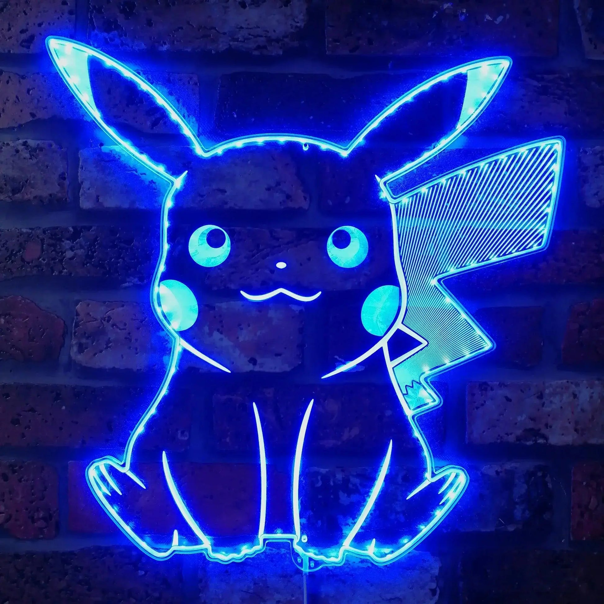 Pikachu Pokemom Dynamic RGB Edge Lit LED Sign FYLZGO Signs