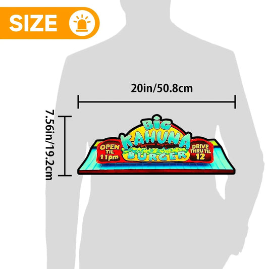 Big Kahuna Burger Pinball Topper 3D Pritned Lightbox for Pinball Arcade Game Fans, with Dimmer 5V USB FYLZGO Signs