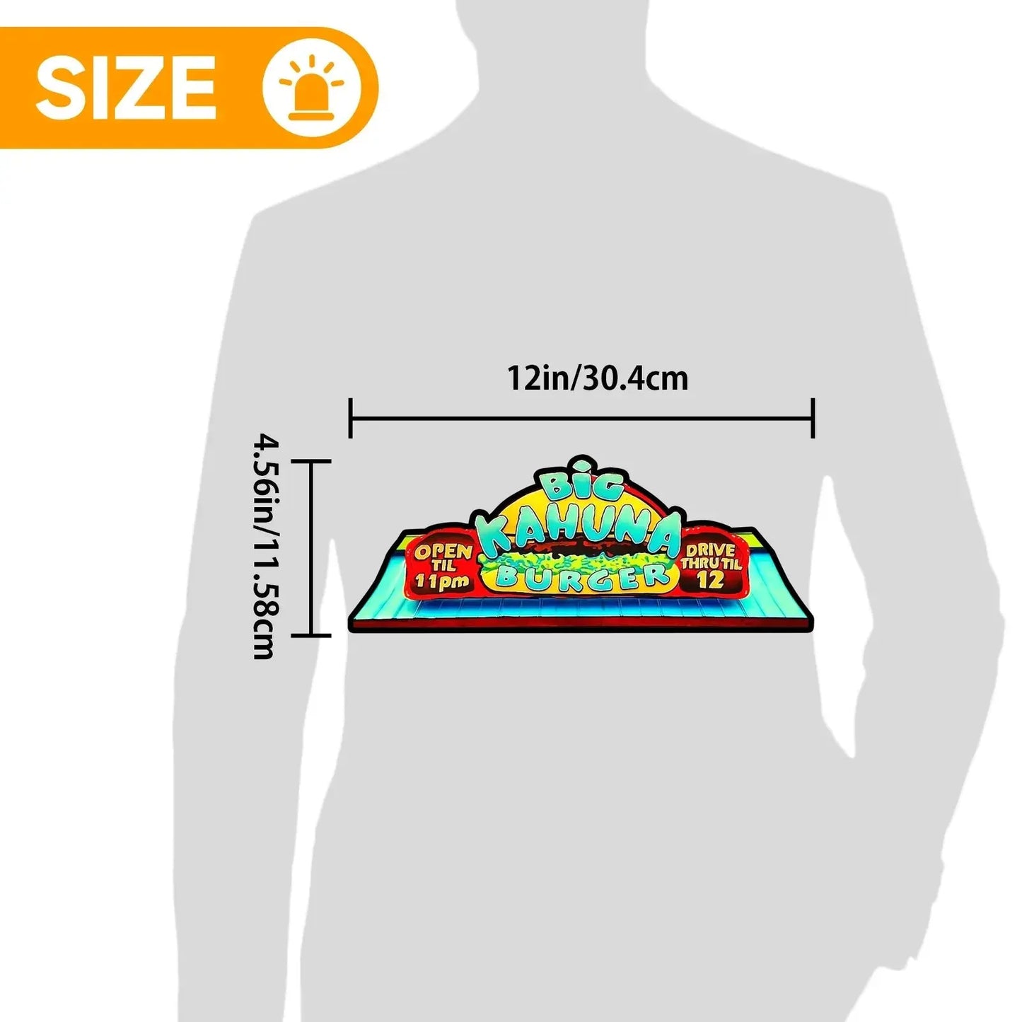 Big Kahuna Burger Pinball Topper 3D Pritned Lightbox for Pinball Arcade Game Fans, with Dimmer 5V USB FYLZGO Signs