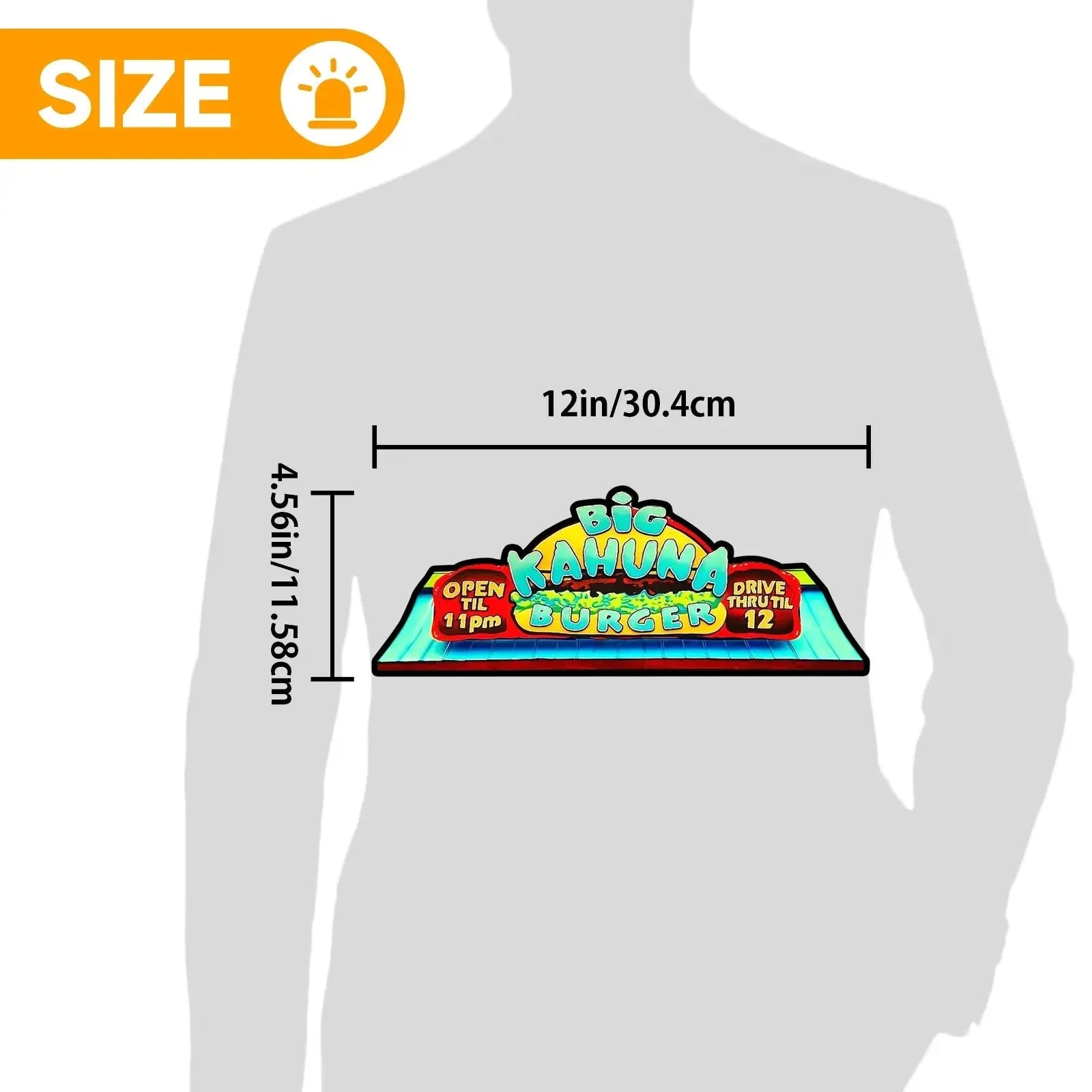 Big Kahuna Burger Pinball Topper 3D Pritned Lightbox for Pinball Arcade Game Fans, with Dimmer 5V USB FYLZGO Signs