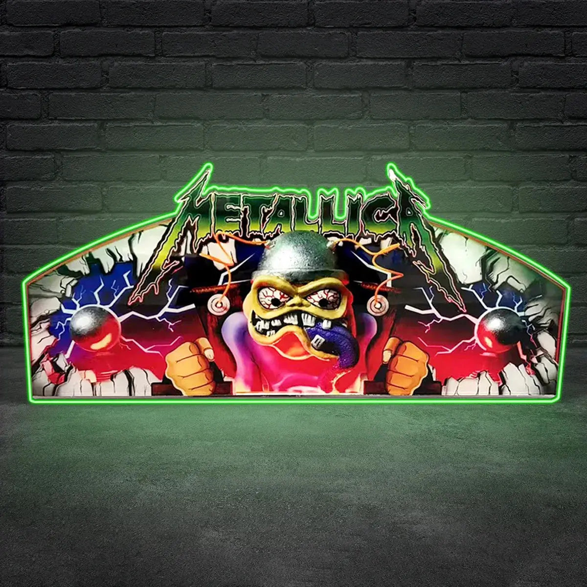 Metallica Pinball Acrylic LED Topper, for Pinball Machine, Pinball Topper FYLZGO Signs