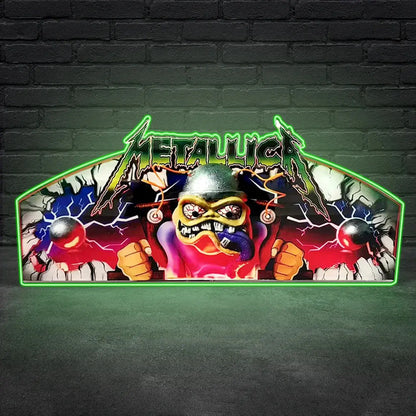 Metallica Pinball Acrylic LED Topper, for Pinball Machine, Pinball Topper FYLZGO Signs
