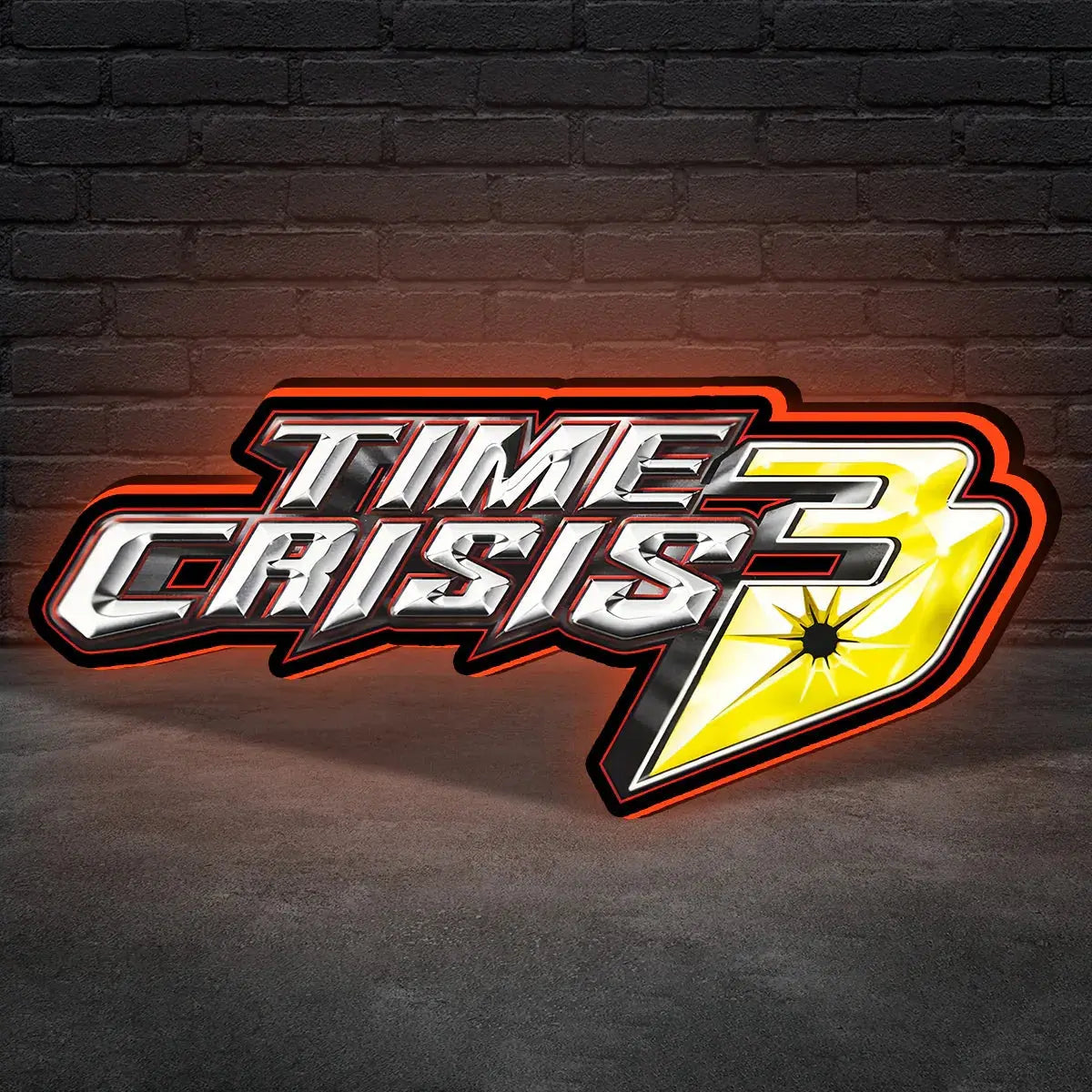 Crisis II 3D Printed LED Lightbox for Gaming Room Decor FYLZGO Signs