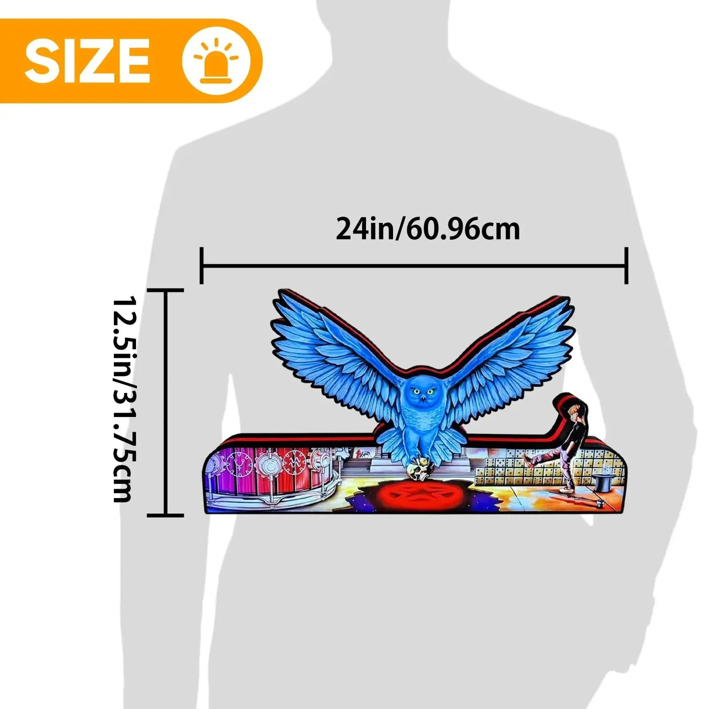 Rush Pinball Topper 3D Printed Lightbox, Rock 'n' Roll Fun, Pinball Arcade Decor, Perfect for Game Room or Pinball Machine FYLZGO Signs