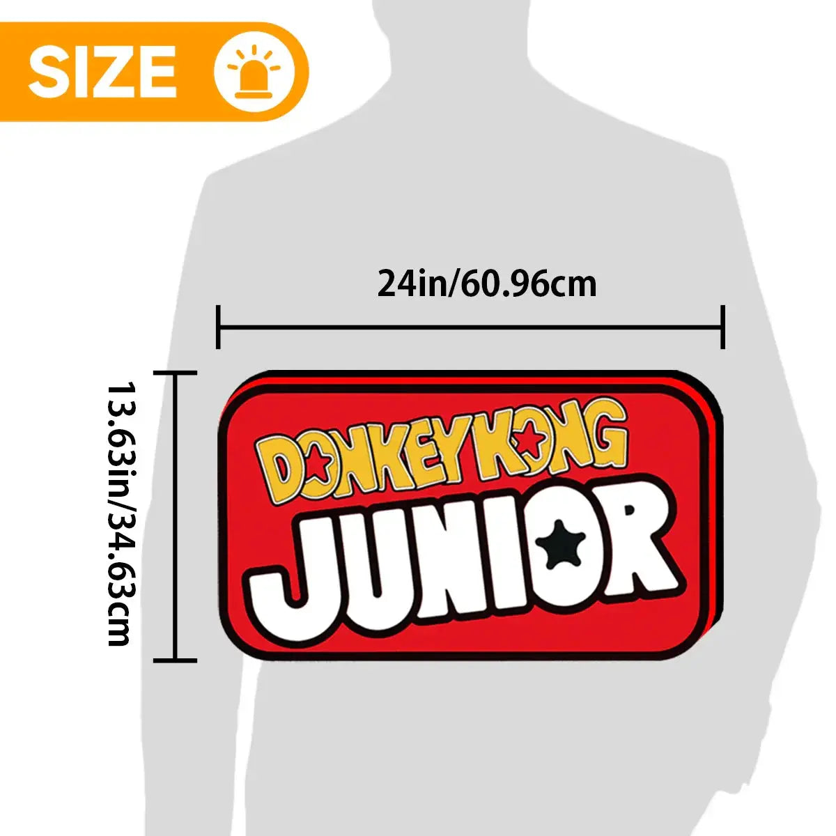 Donkey Kong Junior 3D Printed LED Lightbox for Gaming Room Decor, Classic Arcade Gaming Lightbox FYLZGO Signs