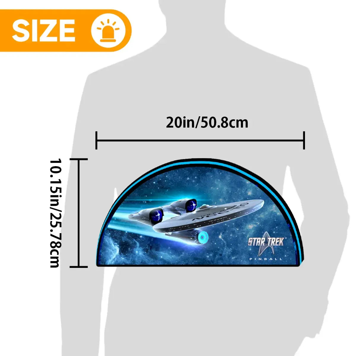 Topper for the Legends Pinball Star Terk Pinball Topper Led Lightbox, USB plug Dimmer, Pinball Arcade Decor, Perfect for Game Room or Pinball Machine FYLZGO Signs