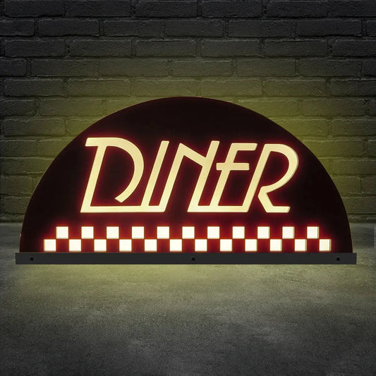 Dinner Pinball Topper 3D Acrylic LED Topper, for Pinball Machine, Pinball Topper FYLZGO Signs