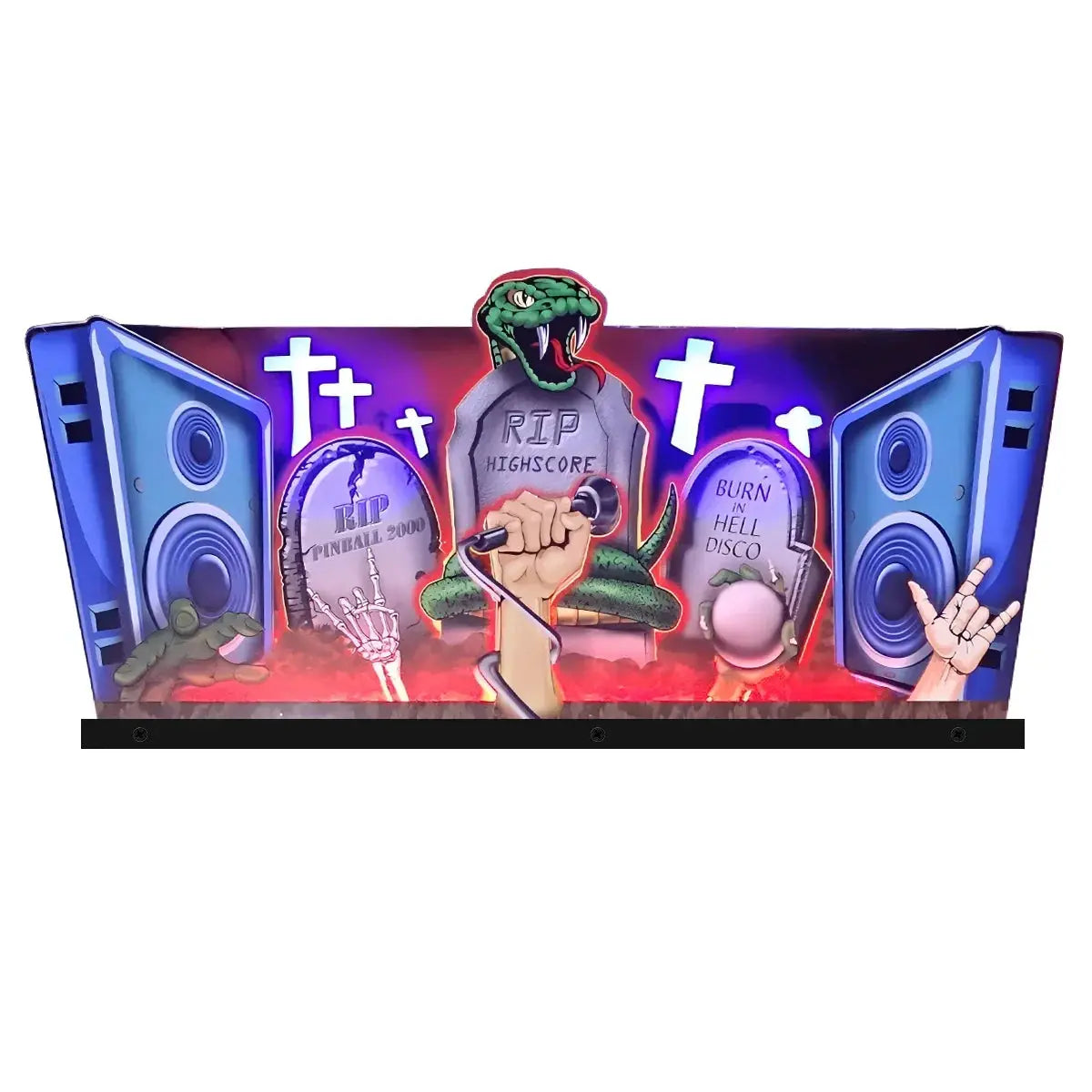 Metallica 3D Acrylic LED Topper, for Pinball Machine, Pinball Topper FYLZGO Signs