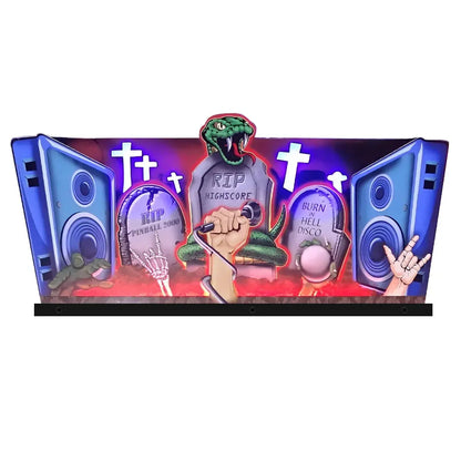 Metallica 3D Acrylic LED Topper, for Pinball Machine, Pinball Topper FYLZGO Signs
