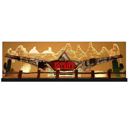 Cactus Canyon Pinball Topper 3D Acrylic LED Topper, for Pinball Machine, Pinball Topper FYLZGO Signs