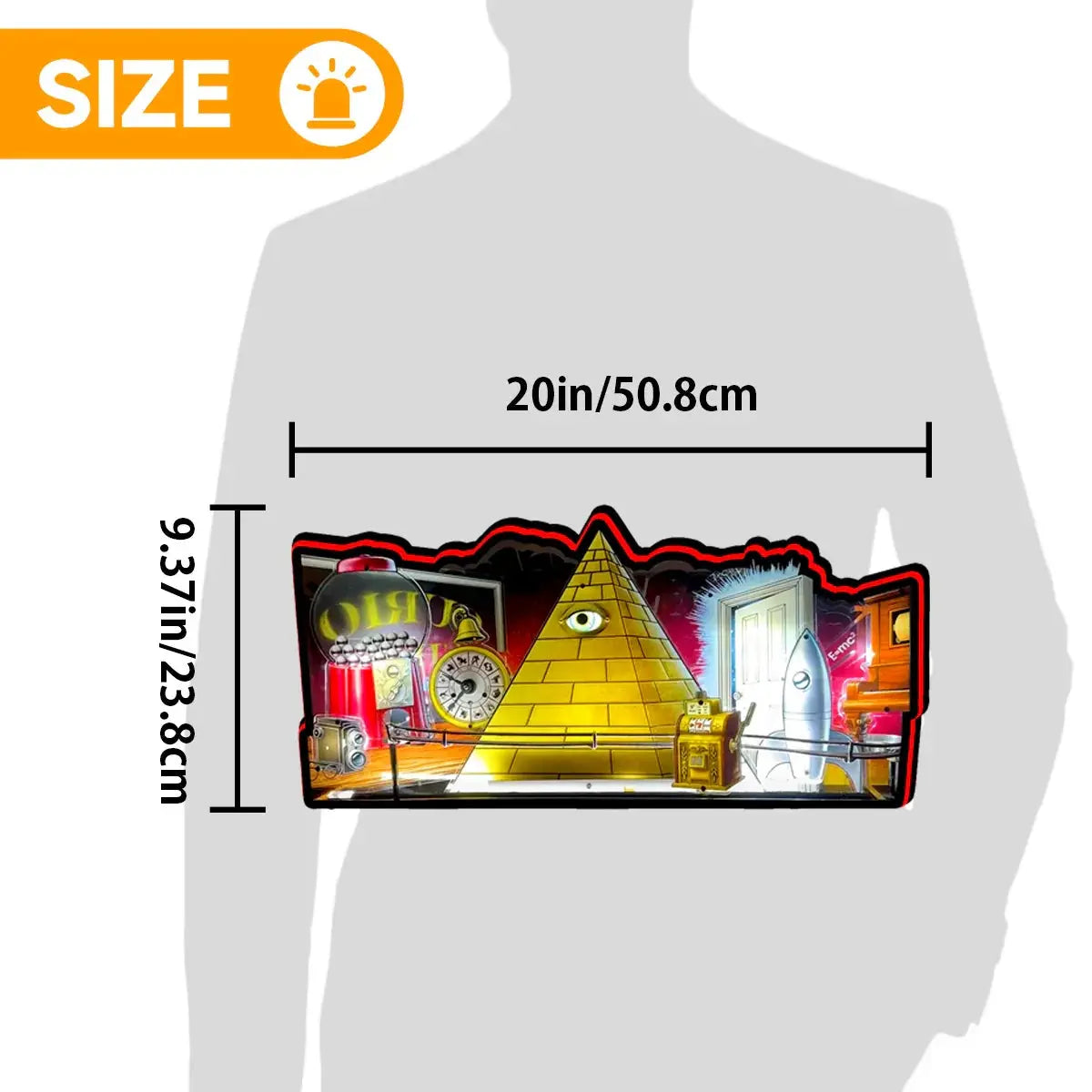 Twilight Zone Led lightbox for Pinball Machine, 3D Printed Lightbox USB Powered & Full Dimmable FYLZGO Signs