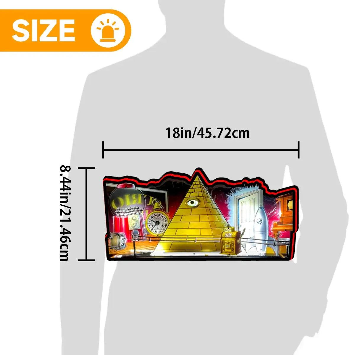 Twilight Zone Led lightbox for Pinball Machine, 3D Printed Lightbox USB Powered & Full Dimmable FYLZGO Signs