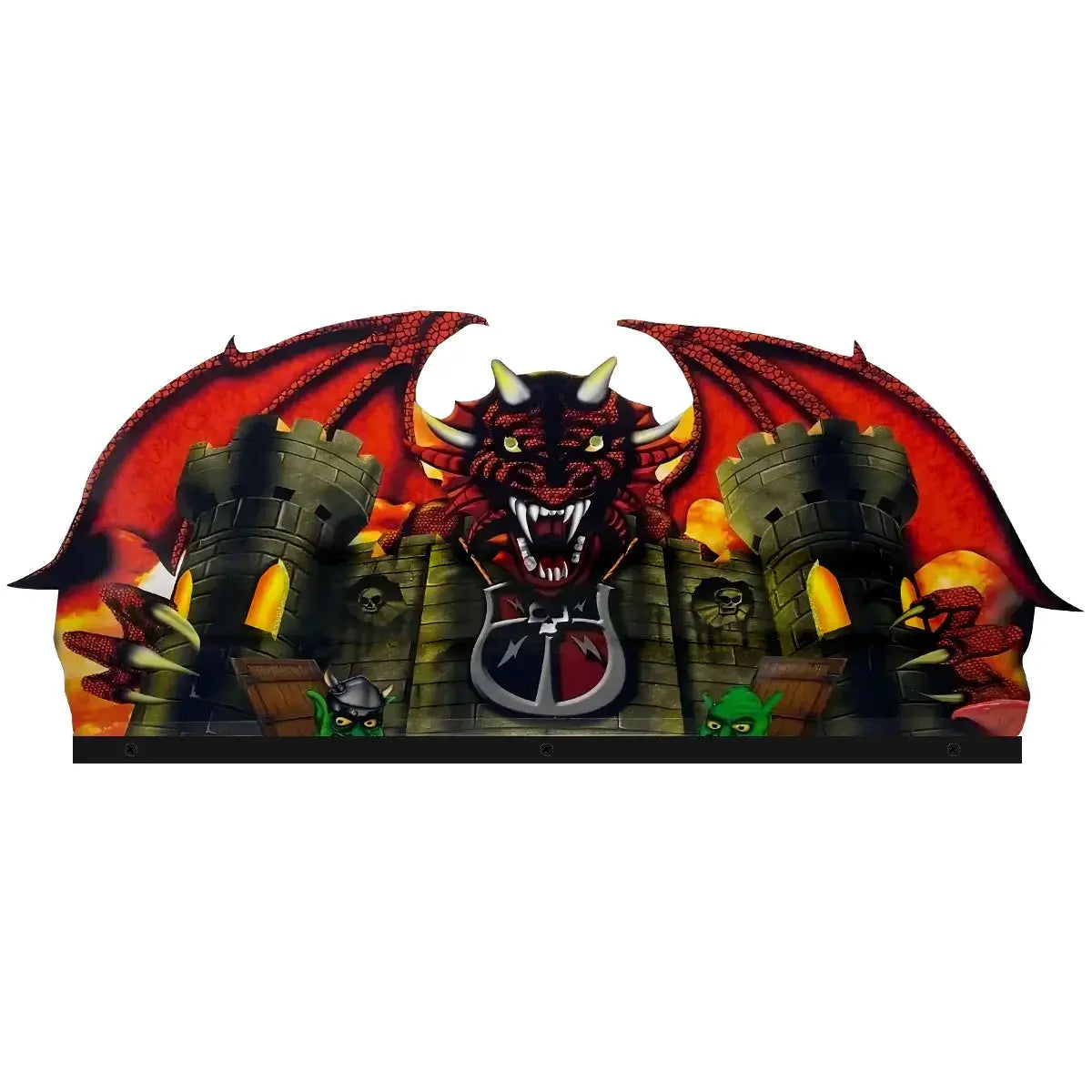 Medieval Madness Remake Pinball Machine Lit Topper, MMR Topper Acrylic LED Topper, for Chicago Gaming Arcade Pinball Arcade Video Games machine FYLZGO Signs