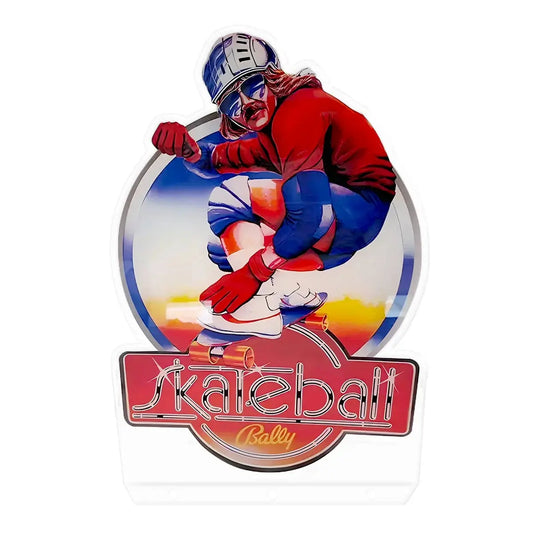 Skateball Topper 3D Acrylic LED Topper, for Bally Arcade Pinball Arcade Video Games machine FYLZGO Signs