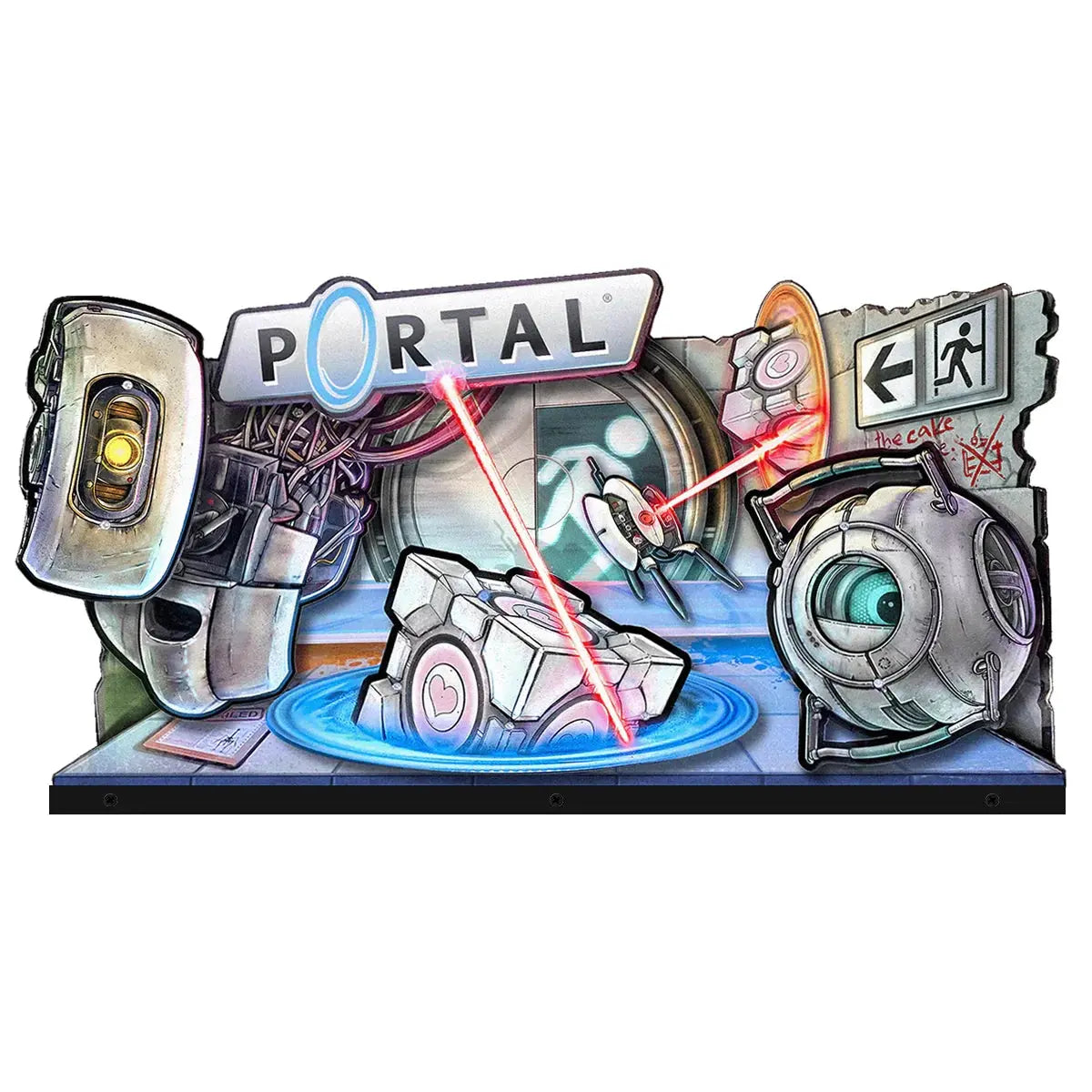 Portal Topper 3D Acrylic LED Topper, for Portal Pinball Game Revealed Pinball Machine, Multimorphic Pinball Topper FYLZGO Signs