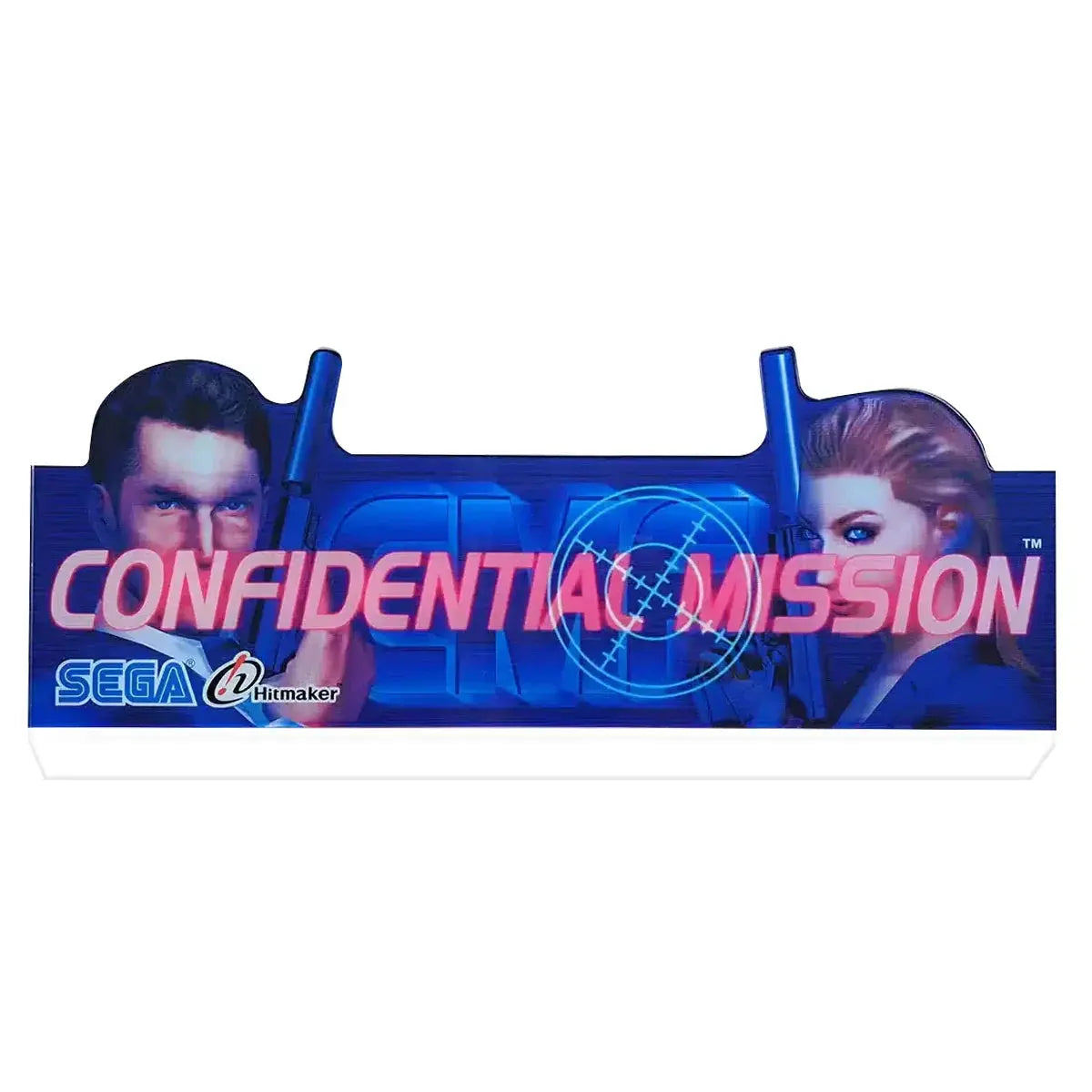 Confidential Mission Archives Topper 3D Acrylic LED Topper, For Arcade Art Repro Pinball Mahine, Pinball Topper FYLZGO Signs