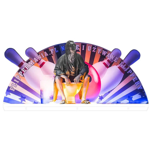 The Big Lebowski Topper 3D Acrylic LED Topper, for Big Lebowski Flipper, The Dutch Pinball Pinball machine, Pinball Topper FYLZGO Signs