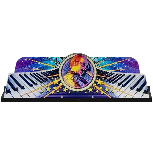 Elton John Platinum Edition Pinball Topper 3D Acrylic LED Topper, For Jersey Jack Pinball Mahine, Pinball Topper FYLZGO Signs