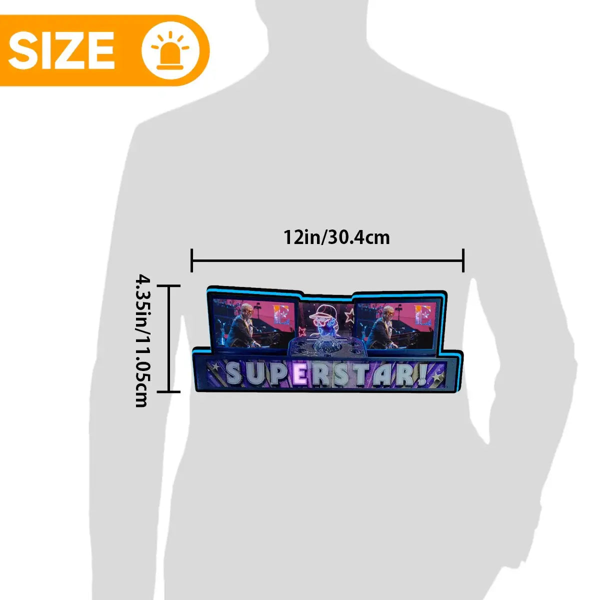 Elton John Pinball Topper for Jersey Jack Pinball Machine, 3D Printed Lightbox USB Powered & Full Dimmable FYLZGO Signs